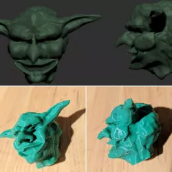 Creepy Goblin Head