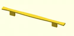 Customizable wardrobe door handle