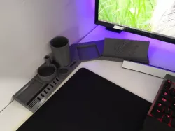 Desk Organiser + Phone Holder