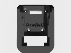 Dewalt battery mount with logo