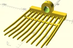 Dog poop rake