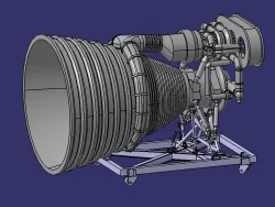 F1 rocket engine stand