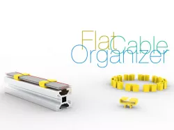 Flat cable organizer