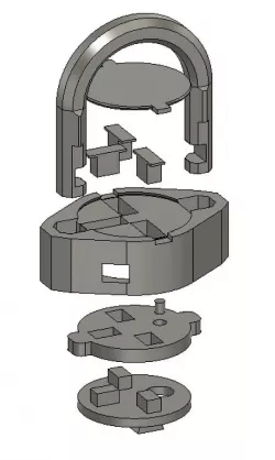 Fully Printable Padlock