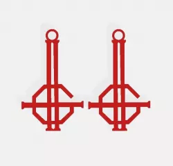 Ghost Grucifix Earrings