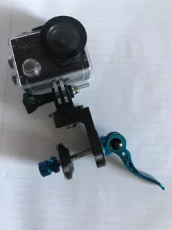 GoPro style mount for Airplane Tie Down Ring