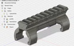 GSG-5 snap-in picatinny rail