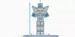 Gundam FU-69 with snap together ball joints