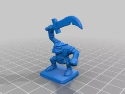 HeroQuest - Orc with notched sword