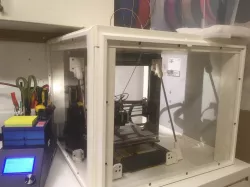 Improv enclosure IKEA Lack + IKEA Fiskbo frames