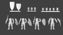 Knight Infantry Miniatures Customizable