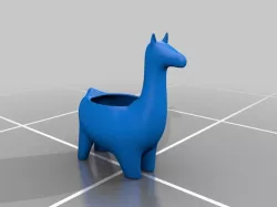 Llama poet - Llama maceta