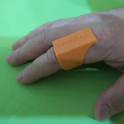 Parametric finger ring with e-ticket container