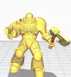 sci-fi Soldier with Axe
