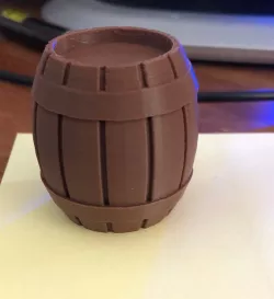 Simple Barrel and Cradle / stand for D&D Pathfinder