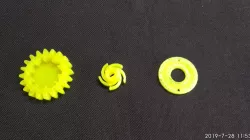 Small ratchet gear for 28BYJ-48 steppper motor.