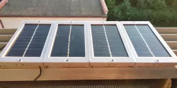 Solar panel holder array