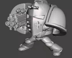 Totally Accurate Space Marine Dreadnaught for 40k