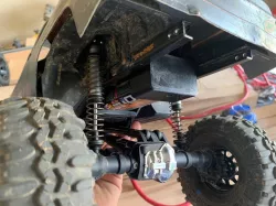 Trx4 LCG battery mount with rear crossmember FOR USE WITH LIFT KIT