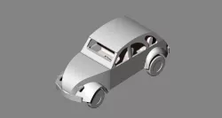 VW Bug style car