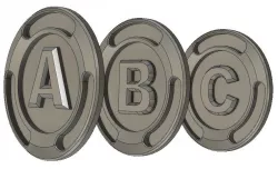 ABC / Alphabet - bucks (Fortnite V Bucks style) 