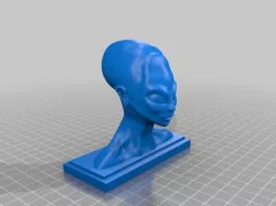 Alien Bust Figurine Reproduction Alien found in the 50s in South America