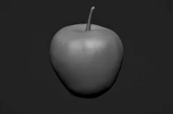 Apple with stalk