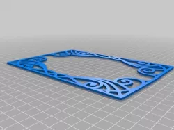 Art Nouveau Wave Pattern Picture Frame