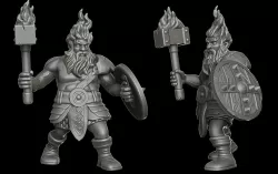 Azer (28 mm DnD miniature)