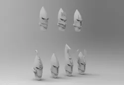 Bondage Space elves head pack