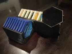 Catan Modular Enclosure (1mm extra for felt base, + 16mm + Lids)