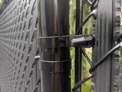Chain link fence bolt threaded plug