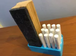 Chalk Board Duster & Chalk Wall Mounted Holder