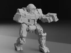 COM-TDK Commando "The Death's Knell" for Battletech - Redux