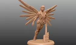 Cyberpunk Angel - Tabletop Miniature