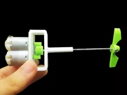 diy boat propeller , dc motor