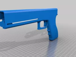 Elastic Band Gun (Based on Glock 19)