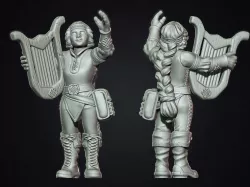 Female dwarf bard