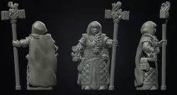 Female dwarf mage priest