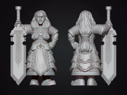 Female dwarf warrior