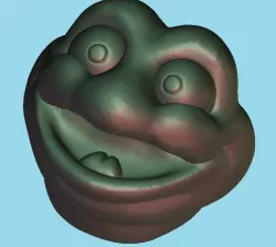Happy Frog / Toad Head (Easy Print No Supports)