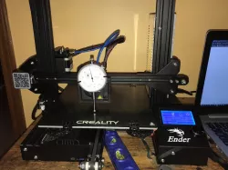 Harbor Freight Dial Indicator Bed Leveling Mount for Ender 3 Style Hot Ends (w/ GCODE)