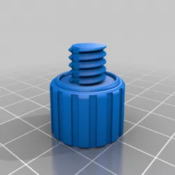 HVLP spray gun cap with air inlet bolt