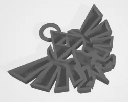 Hyrule crest pendant