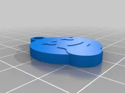 keychain (thinking with smile)