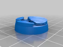 Legion scale Lava & crater Base plates
