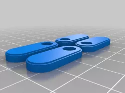 Lulzbot Taz 6 Printed Solid Top Plexiglass Retainer Clips