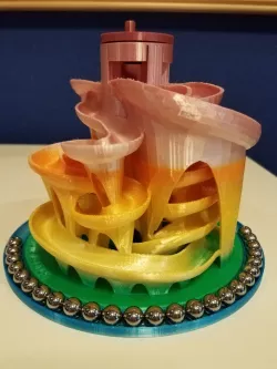 Marble Tray Base and Arrow Turncap for Marble Machine 3