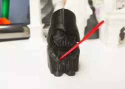 Mini Dart Vader with filament lightsaber