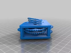 Mini stepper driven clock